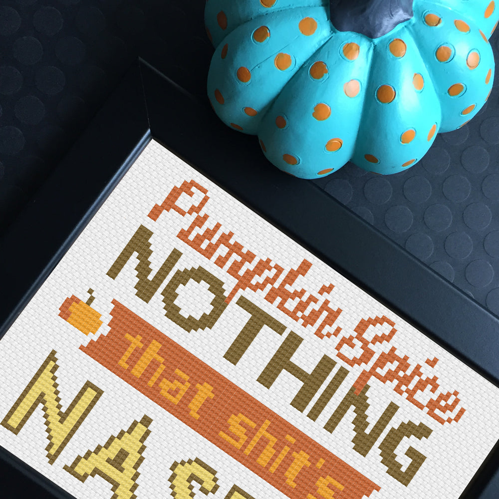 WS Pumpkin Spice Nothing Counted Cross Stitch DIY KIT Intermediate