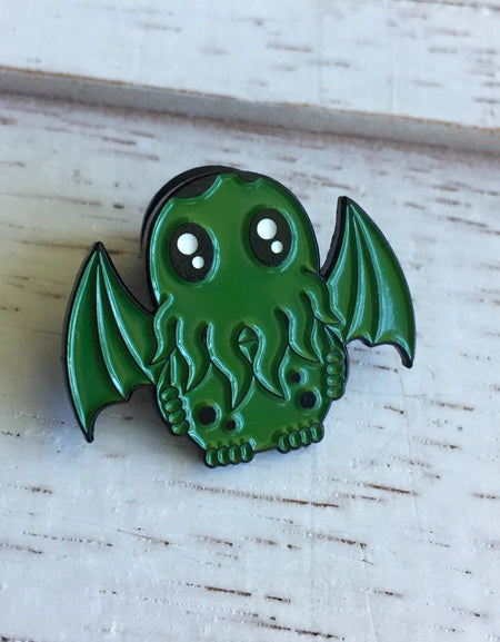 Cute Cthulhu Soft Enamel Pin 1"