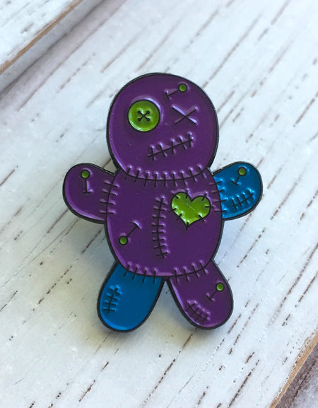 Voodoo Doll Soft Enamel Pin 1"