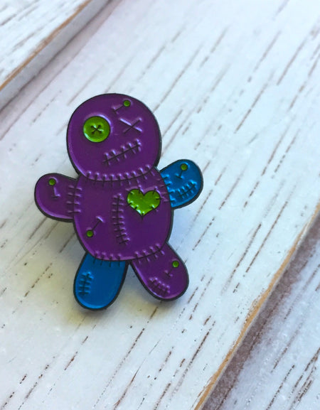 Voodoo Doll Soft Enamel Pin 1"