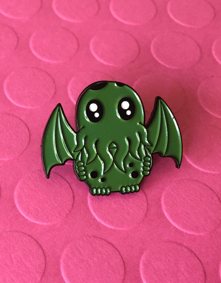 Cute Cthulhu Soft Enamel Pin 1"