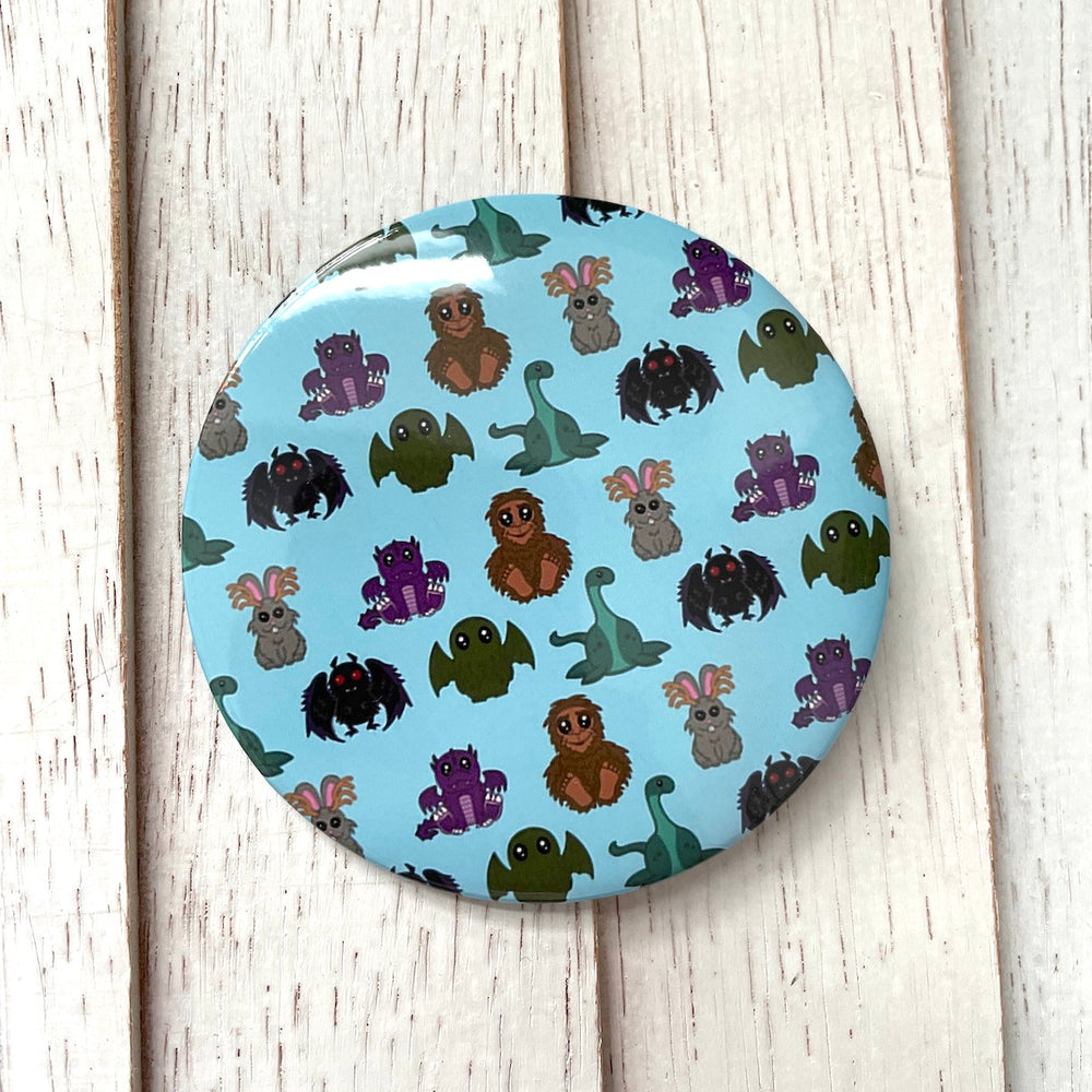 Cryptids Pocket Purse Mirror – Spot Colors