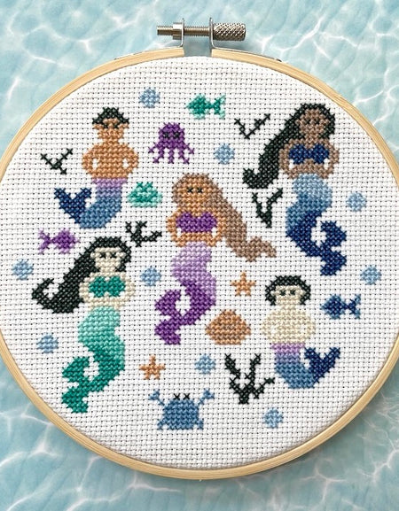 PATTERN WS Mermaids Counted Cross Stitch