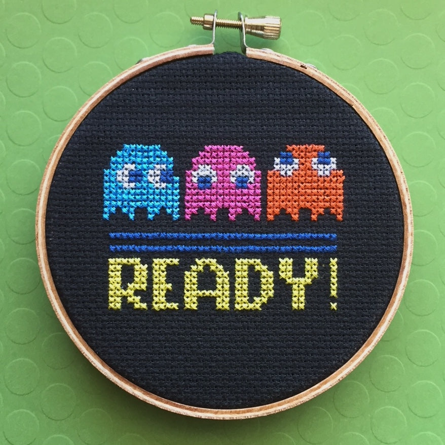 READY! Game Counted Cross Stitch DIY KIT Beginner