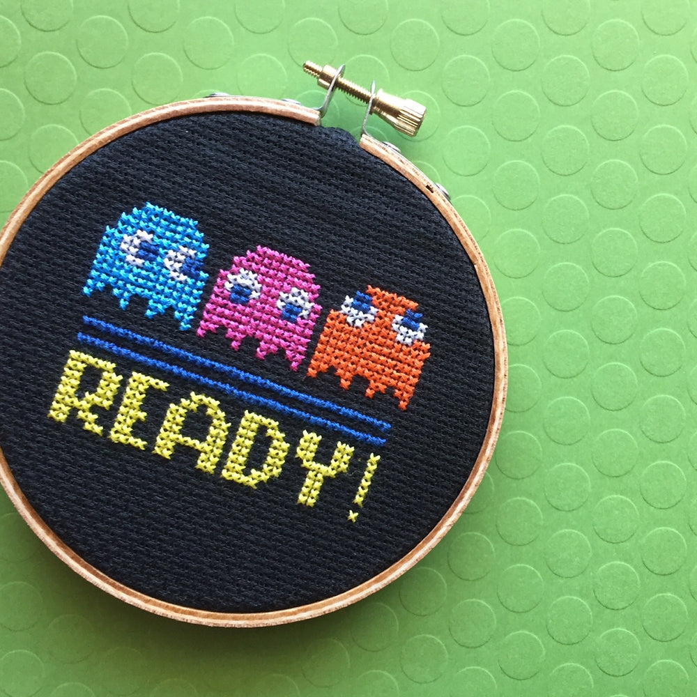 READY! Game Counted Cross Stitch DIY KIT Beginner