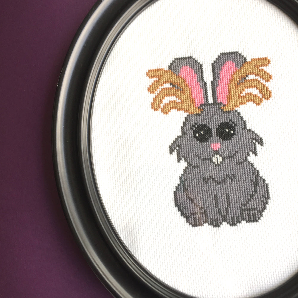 WS Jackalope Counted Cross Stitch DIY KIT Intermediate