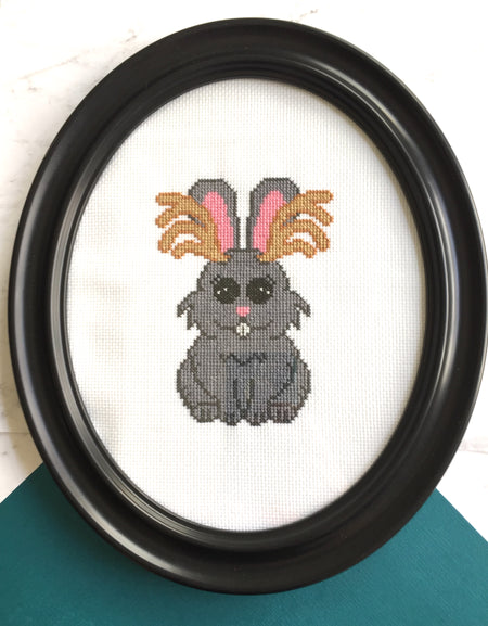 Jackalope Counted Cross Stitch DIY KIT Intermediate