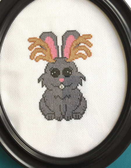 Jackalope Counted Cross Stitch DIGITAL DOWNLOAD Pattern Intermediate