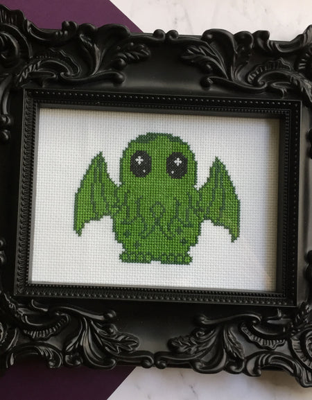 Cute Cthulhu Counted Cross Stitch DIY KIT Intermediate