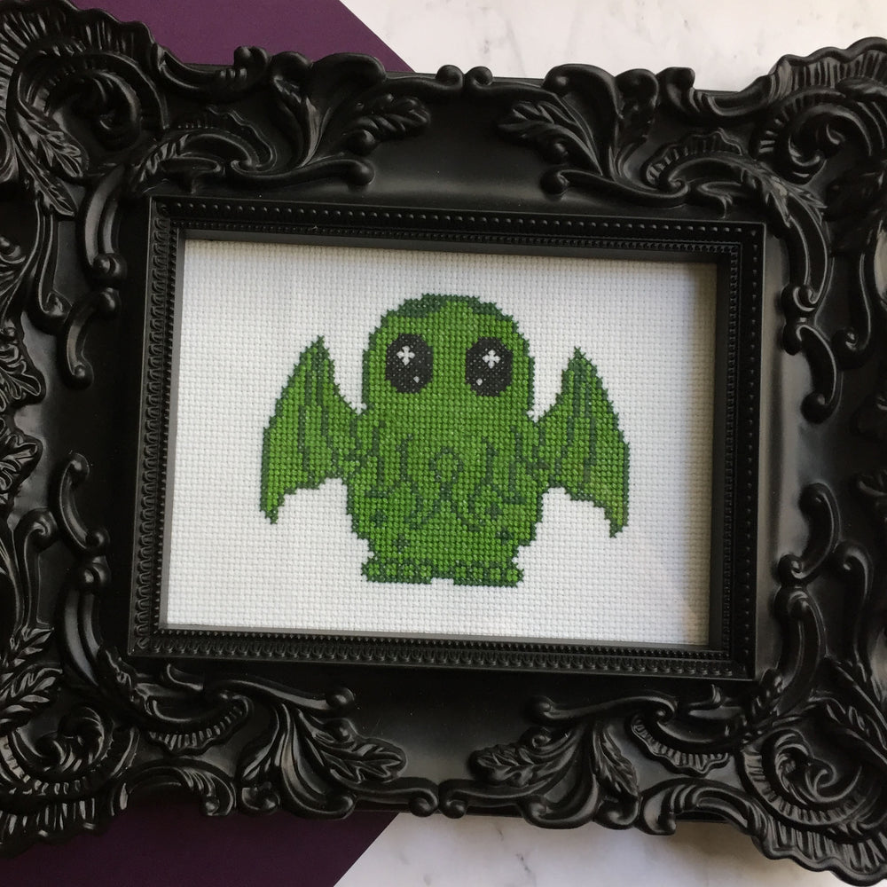 WS Cute Cthulhu Counted Cross Stitch DIY KIT Intermediate