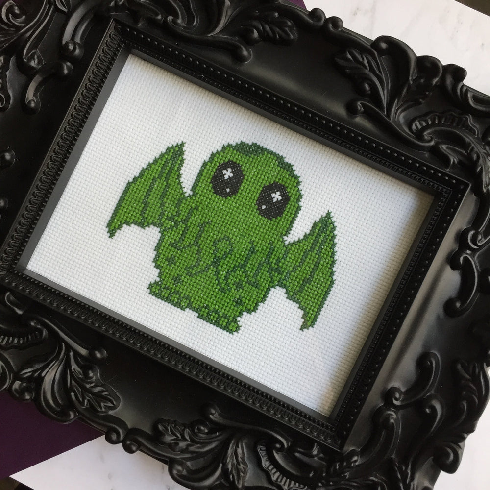WS Cute Cthulhu Counted Cross Stitch DIY KIT Intermediate