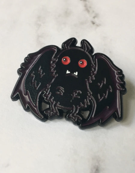 Mothman Soft Enamel Pin 1"
