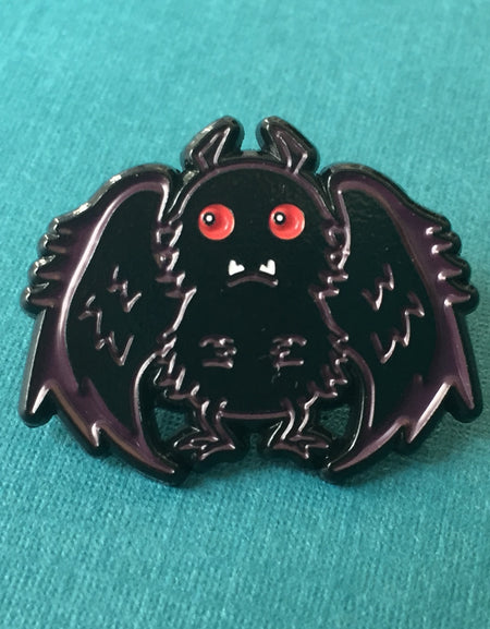 Mothman Soft Enamel Pin 1"