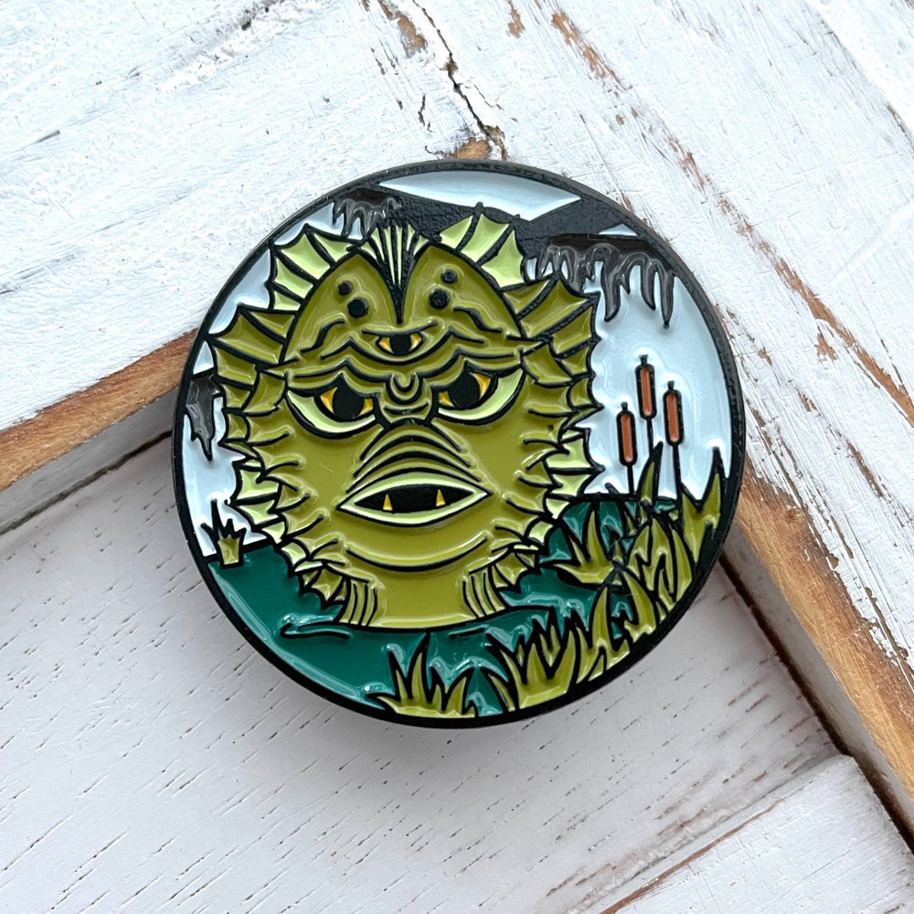 WS Toxic Swamp Monster Soft Enamel Pin 1.5"