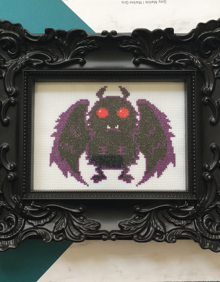 WS Mothman Counted Cross Stitch DIY KIT Intermediate