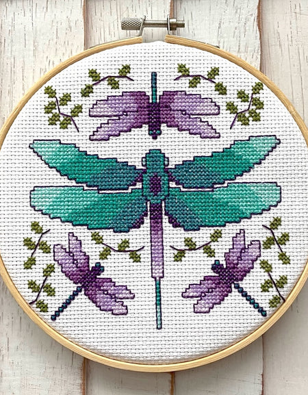 WS Dragonflies Cross Stitch Kit