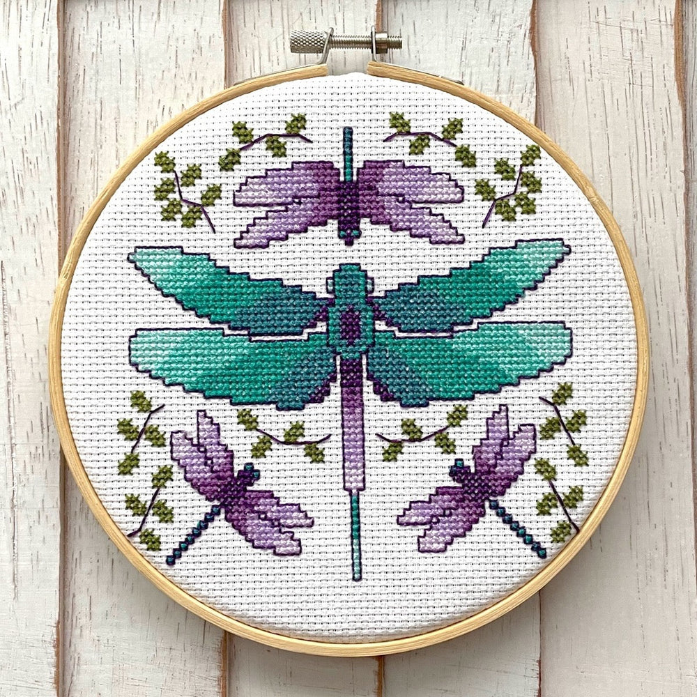 PATTERN WS Dragonflies Cross Stitch