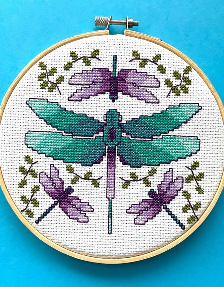 WS Dragonflies Cross Stitch Kit