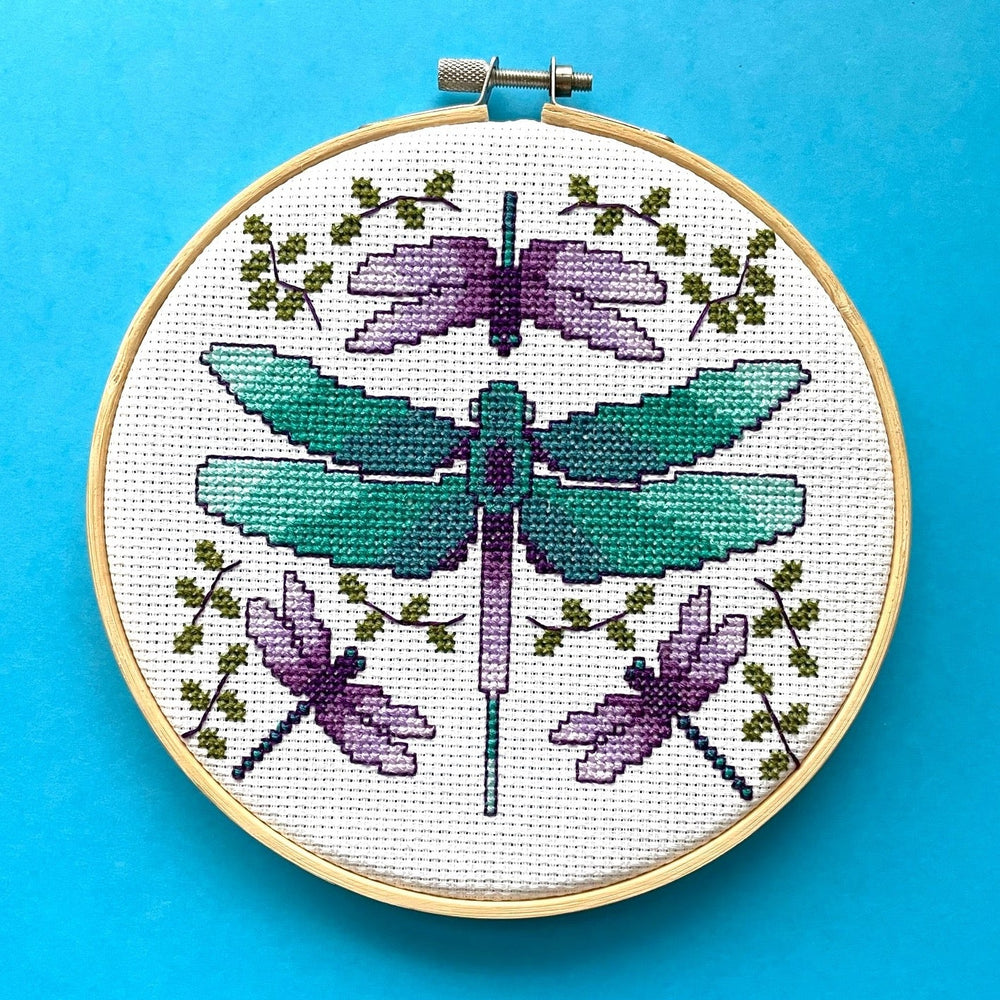 PATTERN WS Dragonflies Cross Stitch