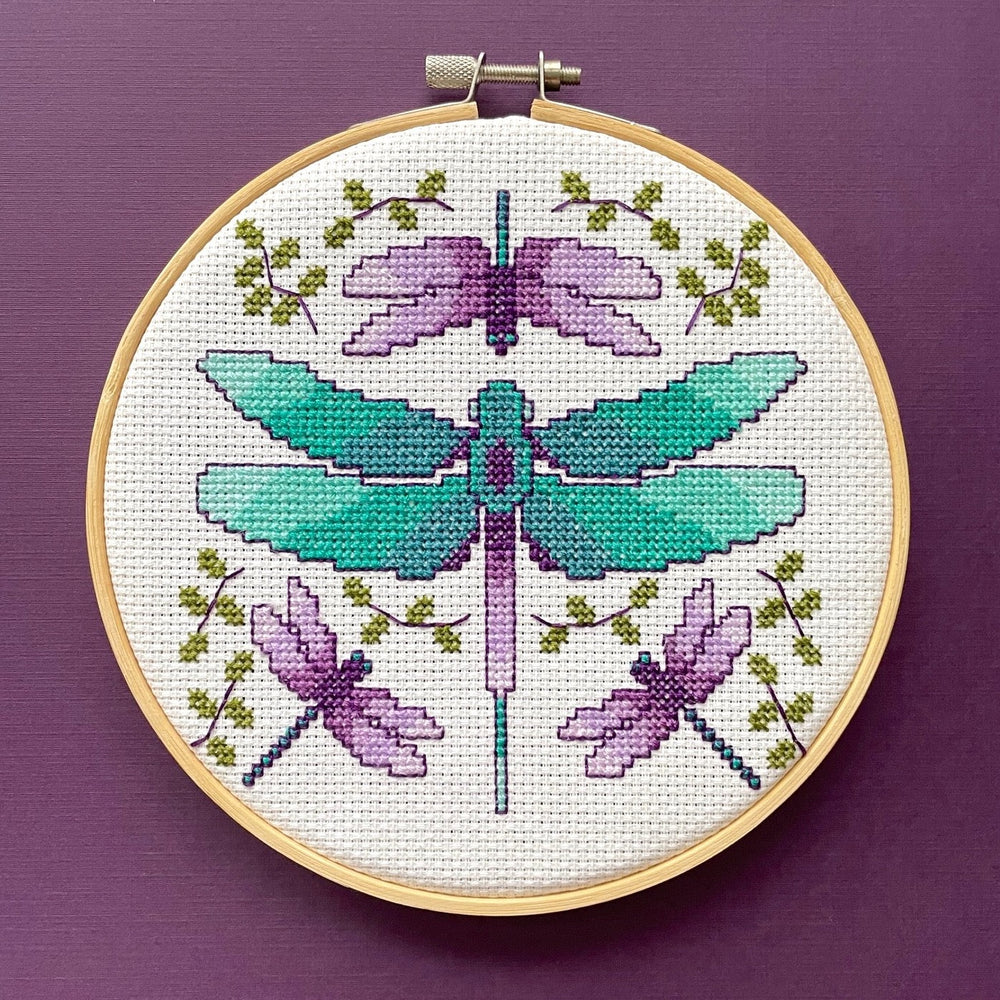 PATTERN WS Dragonflies Cross Stitch