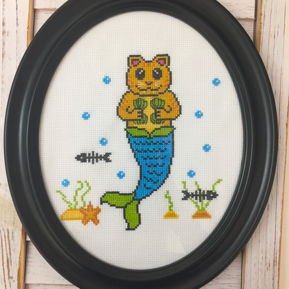 PATTERN WS Purrmaid Counted Cross Stitch