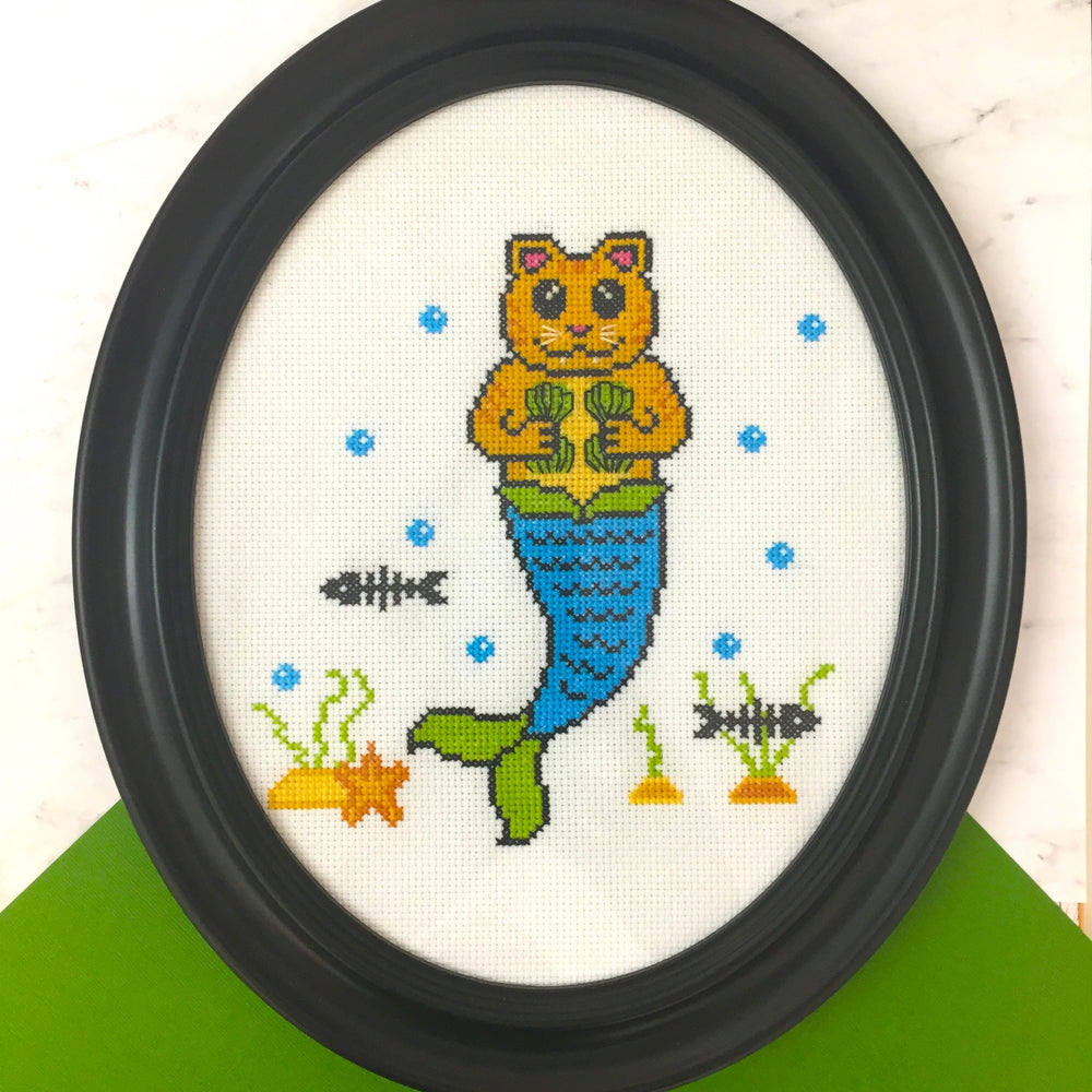 PATTERN WS Purrmaid Counted Cross Stitch