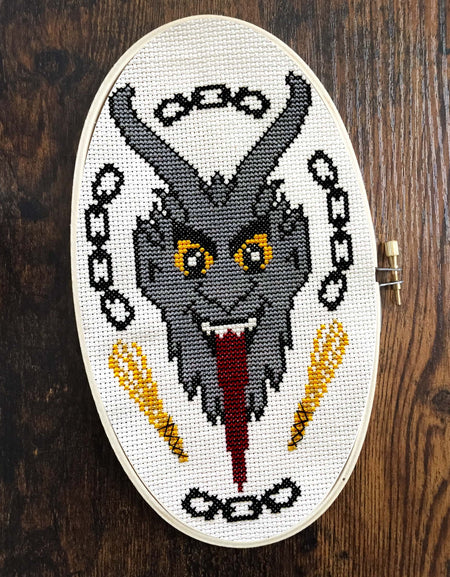 Krampus Counted Cross Stitch DIGITAL download