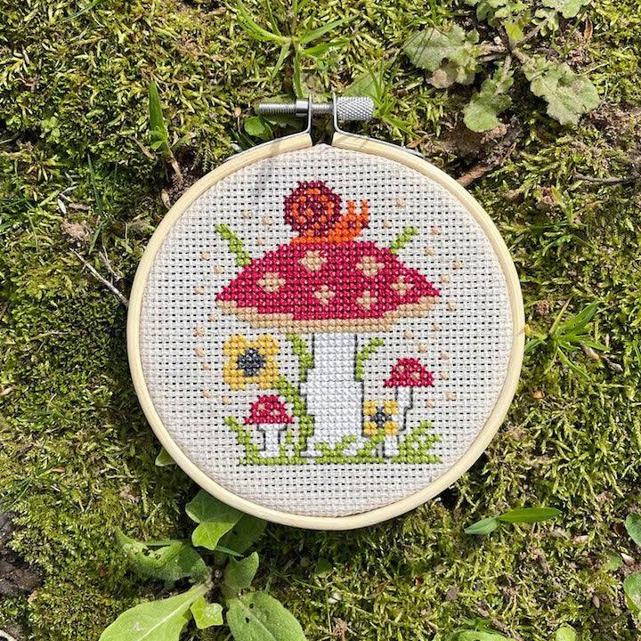 WS Mushrooms Cross Stitch Kit