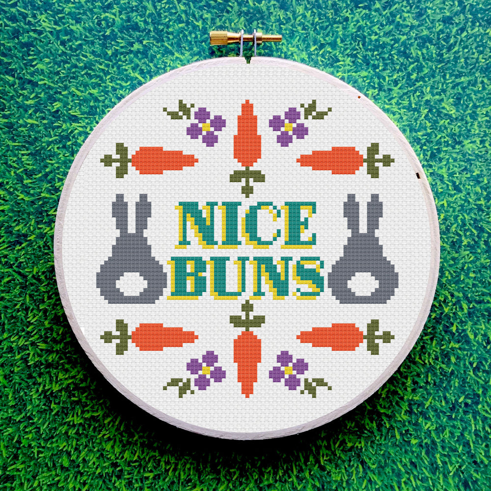 Nice Buns Counted Cross Stitch DIY KIT