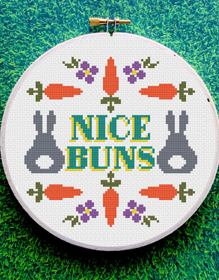 PATTERN WS Nice Buns Counted Cross Stitch