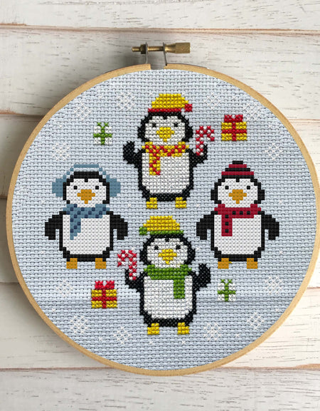 WS Penguin Party Cross Stitch Kit