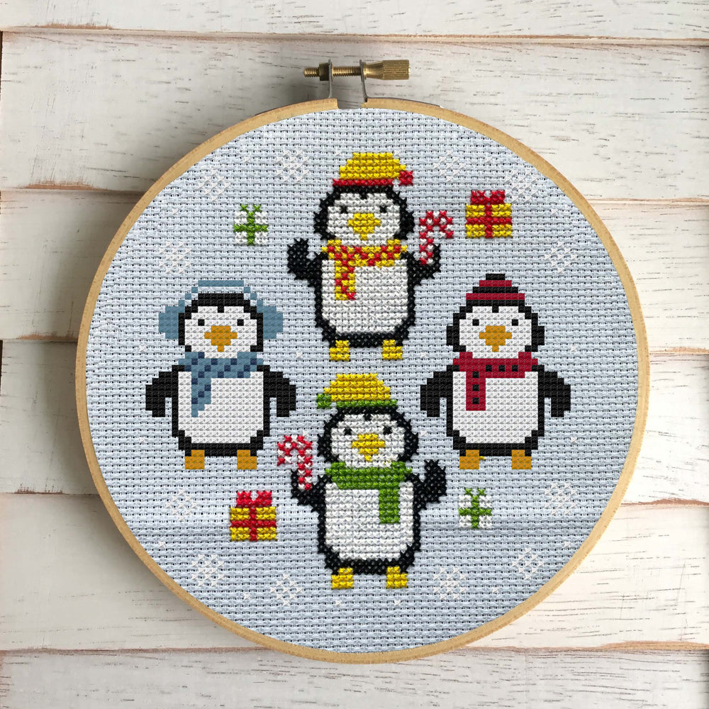 WS Penguin Party Cross Stitch Kit