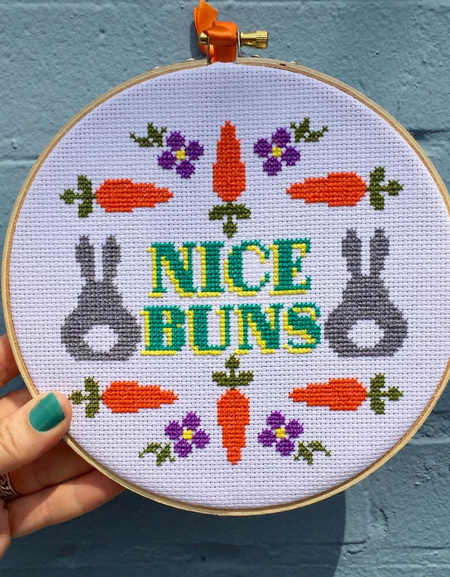 WS Nice Buns Counted Cross Stitch DIY KIT