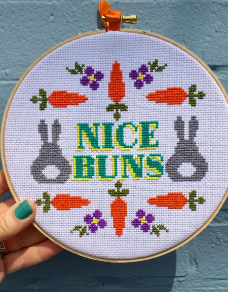 Nice Buns Counted Cross Stitch Pattern DOWNLOAD
