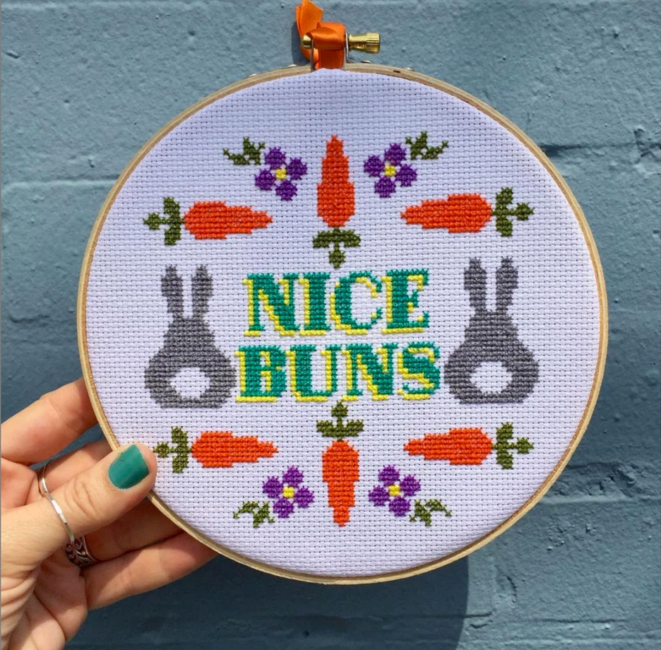 Nice Buns Counted Cross Stitch Pattern DOWNLOAD