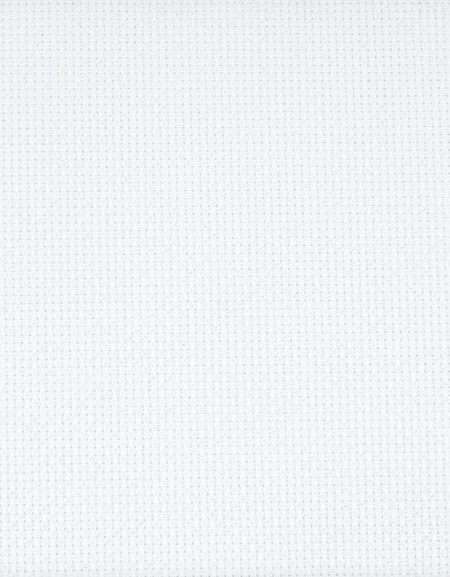 White 14 Count Aida - Silver Quality