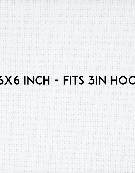 White 14 Count Aida - Silver Quality