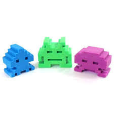 Space Invaders Erasers