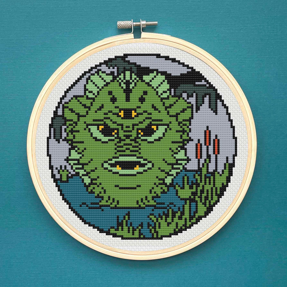 Toxic Swamp Pitre Counted Cross Stitch Pattern DOWNLOAD