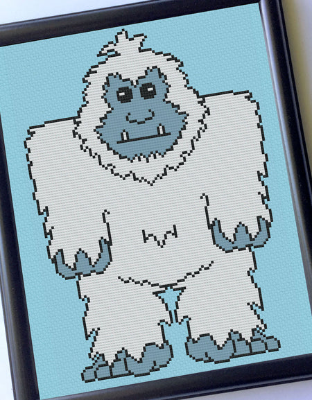 Yeti Counted Cross Stitch DIY KIT Intermediate