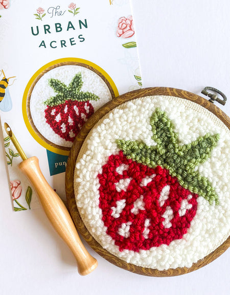 Strawberry Punch Needle Kit