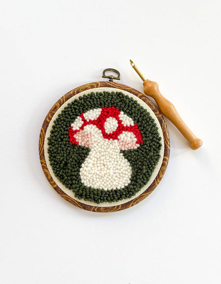 Mushroom Punch Needle Kit