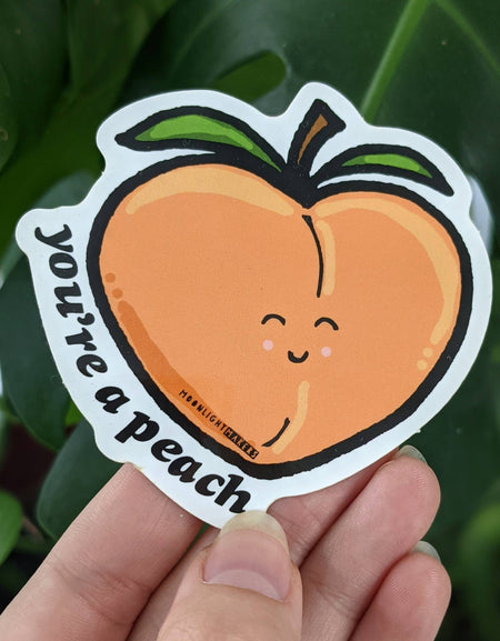 You're A Peach - Die Cut Stickers