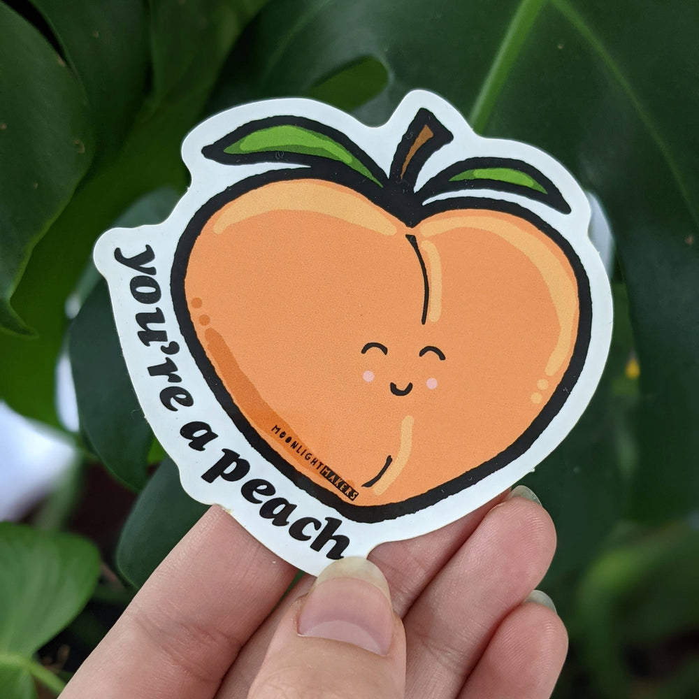 You're A Peach - Die Cut Stickers