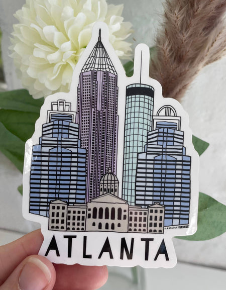 Atlanta, Georgia - Die Cut Stickers