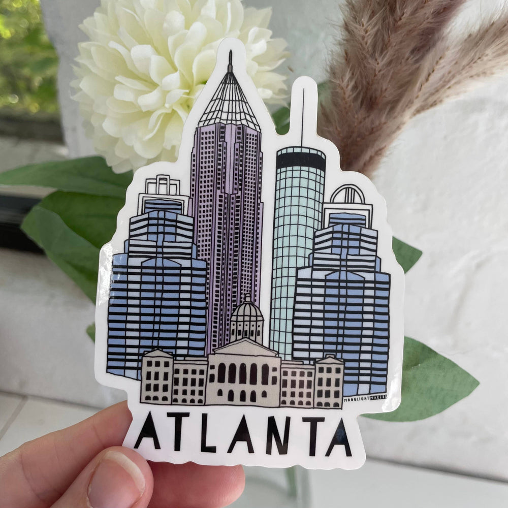 Atlanta, Georgia - Die Cut Stickers