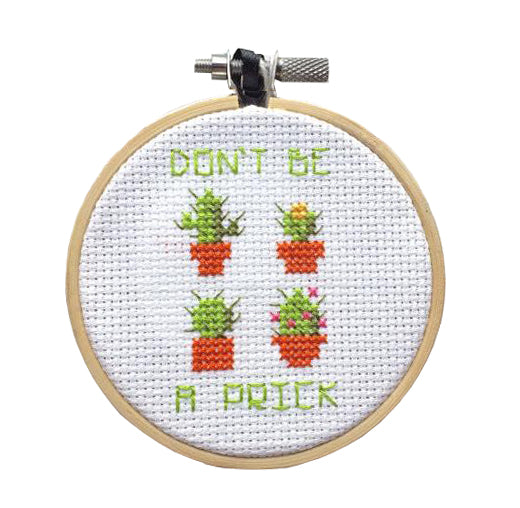 PATTERN WS Don't Be A Prick Cross Stitch
